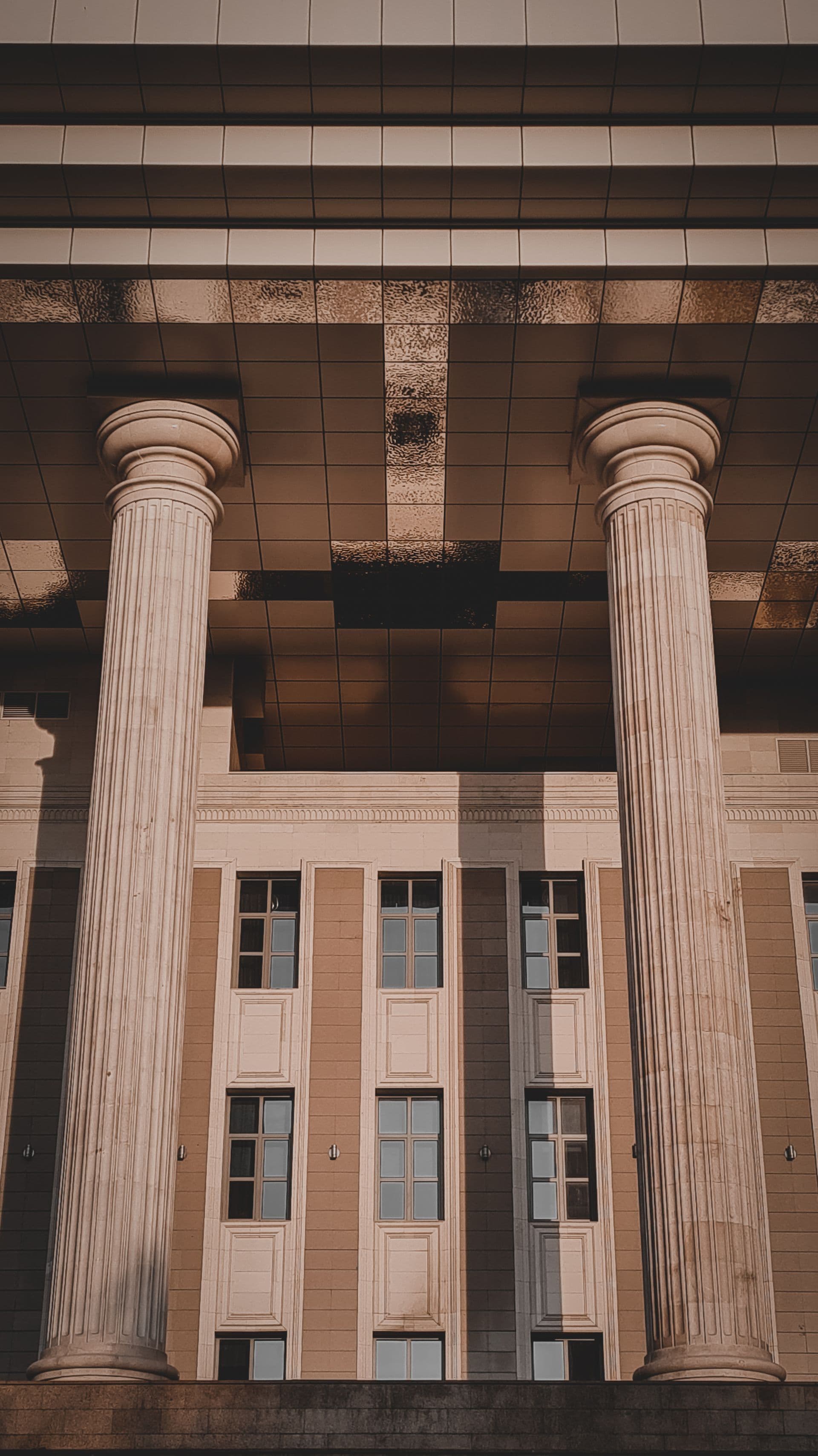 Classical courthouse columns